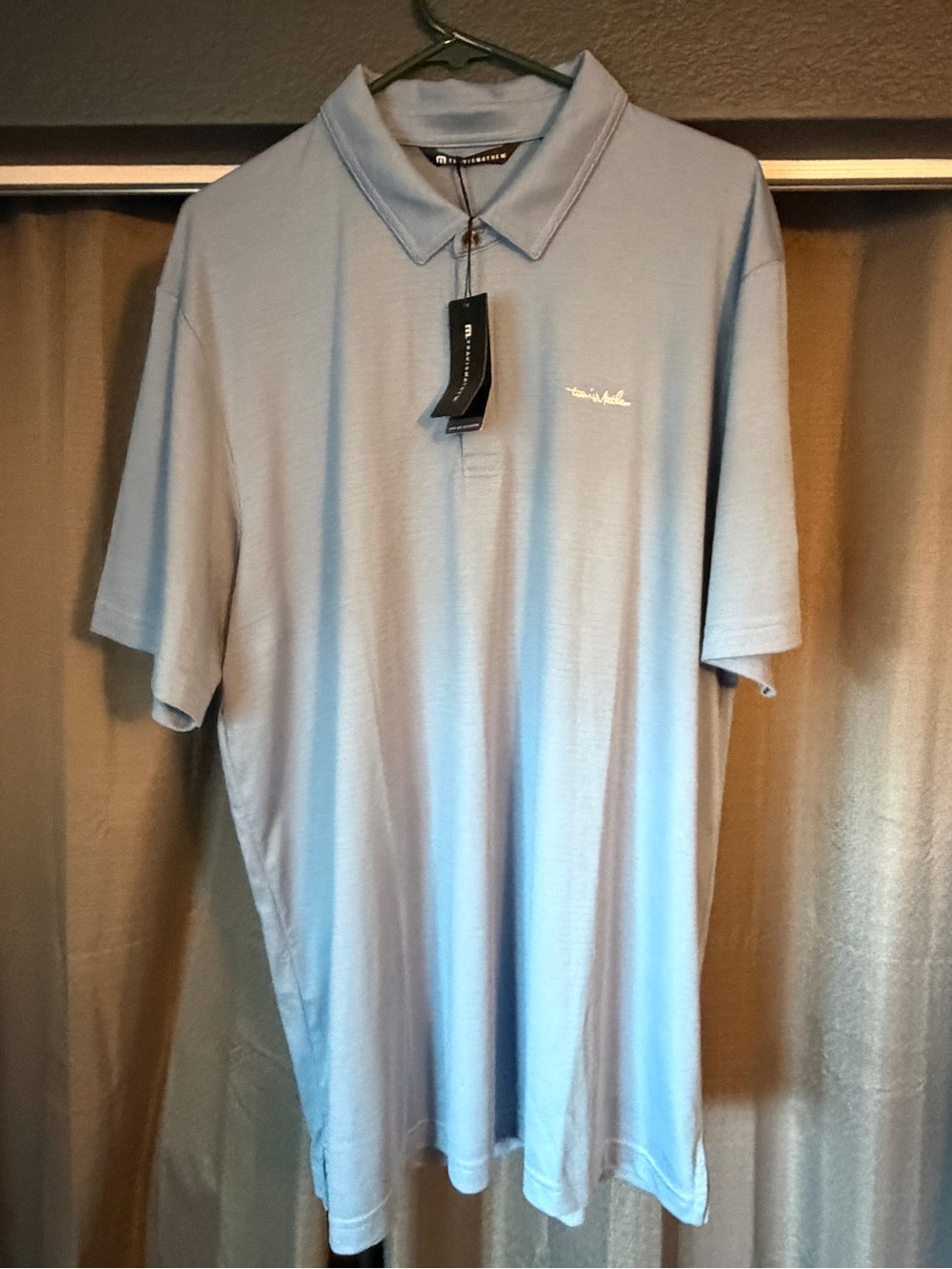 Travis Mathew Light Blue Polo Shirt